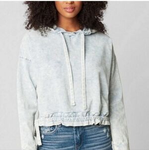 REVOLVE Blanknyc Women's Acid Wash Hooded Sweatshirt Size Medium